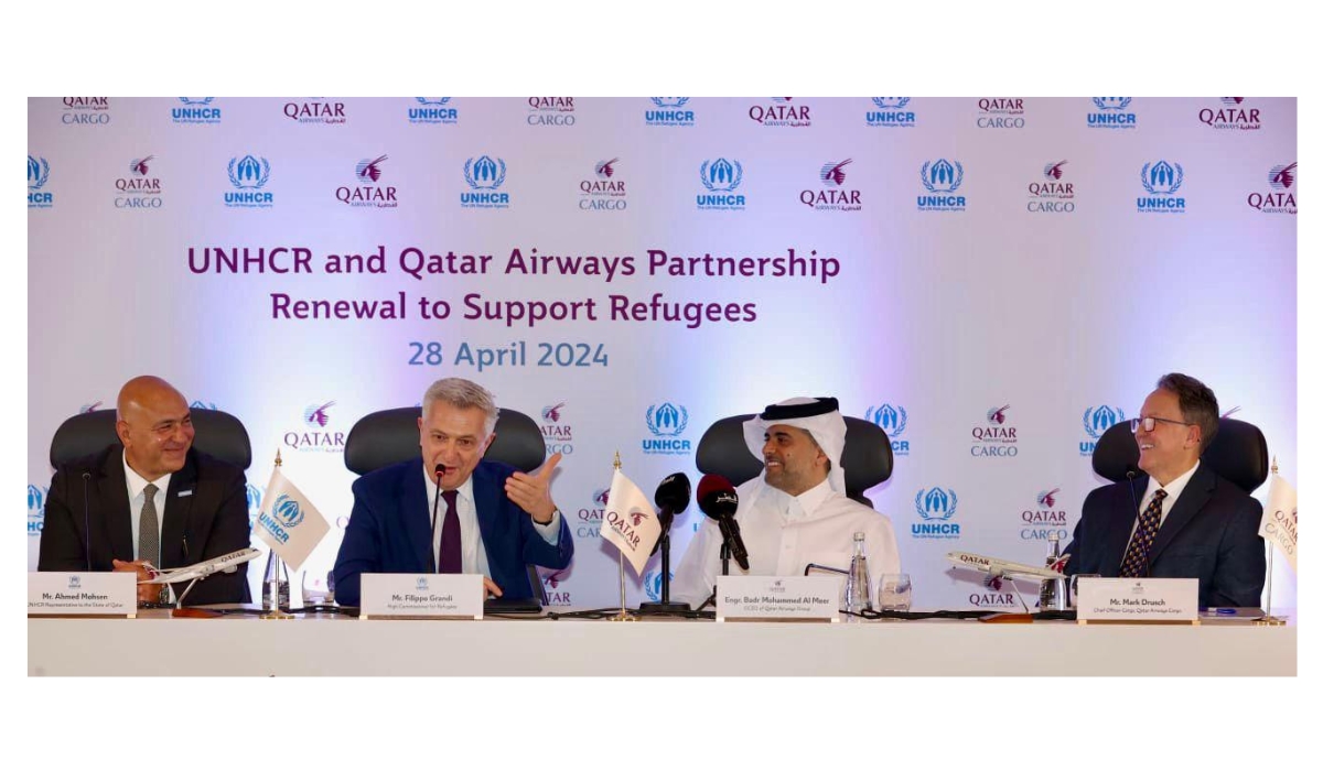 Qatar Airways Renews Partnership with UNHCR to Support Communities in Need